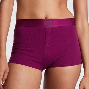 VICTORIAS SECRET PINK HIGH-WAIST BOYSHORT PANTY UNDERWEAR. NWT